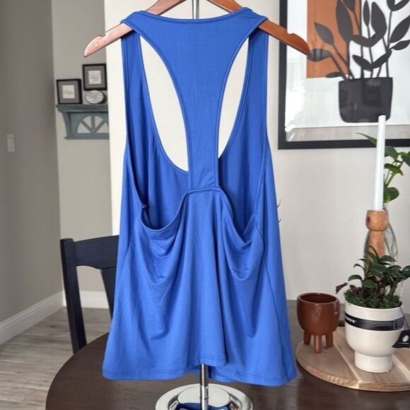 NWT Free People Everyday Tank Blue Racerback Scoop Neck Slouchy Lightweight S M - Picture 3 of 7